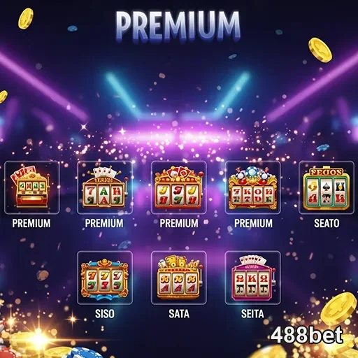 Imagem promocional do site 488bet destacando jogos de cassino e apostas esportivas